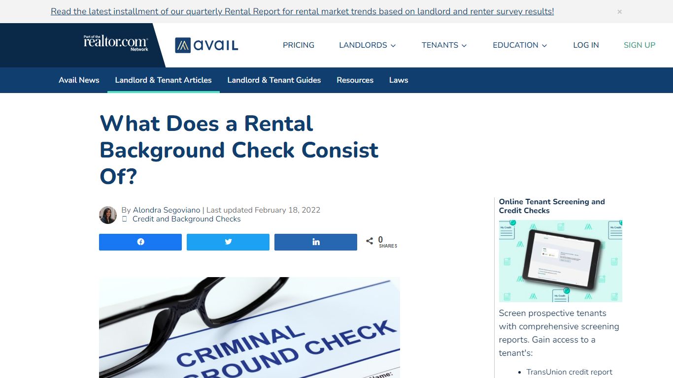 What Does A Rental Background Check Consist Of? | Avail